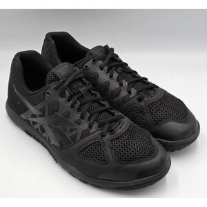 Reebok Men's Black Athletic Mesh Lace-Up Trainers